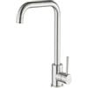 MAMHUN Rubinetto Lavello Cucina con Bocca Alta, Rubinetto Cucina in Acciaio Inox, Miscelatore Monocomando per Lavello con Beccuccio Girevole a 360 °