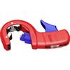 KNIPEX DP50 Tagliatubi per tubi di drenaggio in plastica a parete sottile in blister rivestiti in resina sintetica 202 mm, 90 23 01 BK