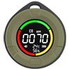 TRPLFGHZ Rilevatore di gas, Rilevatori portatili di monossido carbonio 4 in 1, mini monitor e anidride carbonica con aspirazione magnetica per lavoro e casa(PTH-10E)