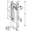 BONAITI SERRATURA PATENT mm.8x90 E40 BT BRONZATA GB [BONAITI ]
