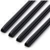 INOFIX Cablefix Inofix 2201 - 30 - Canalina per cavi, autoadesiva, set da 4 x 1 m, 1 pezzo, colore: nero
