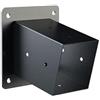 RichVibe Kit di staffe per pergola per tetto inclinato, compatibile con pali da 10 x 10 cm, design a 3 vie e unidirezionali, set di hardware per gazebo da esterno, nero (sinistra 15°+destra 15°)