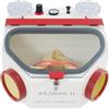 FUROMG Sabbiatrice da 220 V, sabbiatrice dentale da 50 W, sabbiatrice con due perni e striscia luminosa a LED, sabbiatrice adatta per lucidare e rimuovere ruggine, cabina sabbiata con interruttore a pedale