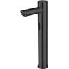 XJTNLB Rubinetto Sensore Automatico Bagno Rubinetto Lavabo Touchless Acqua Calda e Fredda Miscelatore Lavabo in Acciaio Inox,Nero,Alto