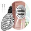 Generic Griglia Aerazione Tonda 60~250 Mm Griglia Di Ventilazione In Acciaio Inox 304 Con Rete Fine, Presa D'Aria Rotonda Per Bagno Cucina Camino E Cantina(180 mm/7.1 in)