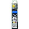 Alpen - Set di punte per trapano a percussione SDS-plus FORCE X con scatola di plastica (3 pezzi, 4 tagli, Ø 6,0/8,0/10,0 mm), colore: Argento
