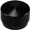 Gedotec pomello porta tondo maniglia per mobile pomello per mobile nero opaco alluminio vintage - GRAF BIG | Cassettiera industriale cassetti e armadi |pomello mobile Ø 50 mm con viti 1 pezzo