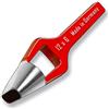 Generisch Fustella ovale forgiata con manico, 12 x 6 mm