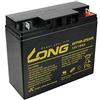 LONG Batteria al piombo acido, 12 V, 18 Ah, F3 HighRate (WP18-12SHR), PBLO-12V018-F3AH nero