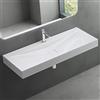 Mai & Mai Lavabo da Appoggio 120x48x10cm,Lavabo Bagno Sospeso Lavandino Bagno Rettangolare Colossum810 da Marmo Fuso