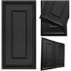 DECCART | Pannelli decorativi per pareti 3D boiserie, rivestimento parete in polistirolo, pannelli murali per interni, design elegante, facile montaggio, dimensione 100x50 cm, XL, Nero, 0,5m2