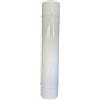 eacommerce Tubo per Stufa a Legna in Lamiera porcellanata per Canna Fumaria (Tubo da 25H cm - 13 Ø cm, Bianco)