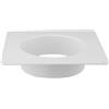 Jonikuper Flangia del connettore del condotto, flangia del connettore del condotto di sfiato dell'aria in plastica di alta qualità per un efficace controllo del clima interno (150 mm)