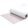 KNM TRADE Pellicola in alluminio 0,105 mm per riscaldamento a pavimento - Rotolo da 50 m² - 1,02 x 50 m - Barriera al vapore - Riflessione termica - Tappetino in alluminio con griglia da 5 cm