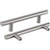 LONTAN-10 Maniglie Per Mobili Vintage 224mm - Armadio, Porte Interne, Cucina, Cassetti, Box, Cameretta - Acciaio Inox
