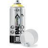 HQS High Quality Spray HQS RAL MASTER Bomboletta di Vernice Spray 400ml Nitro Colori Ral (1, Ral 1021 Giallo Cadmio Lucido)