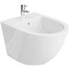 LAVITA Universal Sofi Bidet a Parete, WC con Foro di Scarico e Protezione da Trabocchetti in Ceramica 36,5 x 49 x 32,5 cm, Lavandino a Sedile per Montaggio a Parete, Sofi, Montaggio a Parete