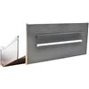 Letterbox24 D-041 Cassetta postale passante a muro in acciaio inox (profondità: 23-38 cm) - LETTERBOX24.de
