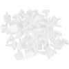 PATIKIL Supporto Adesivo Distanza, 60pz Staffa di Isolamento a Montaggio Inverso Colonna Isolamento Distanziatore PCB 0,37 Altezza Supporto per Supporto Scheda PCB PC, Bianco