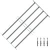 vidaXL Griglia Regolabile 4 Barre Trasversali 700-1050 mm Protezione Finestre