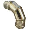 Zeta Gomito curva acciaio inox 80mm 5 decimi AISI 304 (90 gradi)