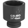 QUARKZMAN 3/4 da 12 Punte Set Bussole a Impatto 46mm Bussola Metrica per Dado Dell'Asse Fuso Chiavi a Bussola a Cricchetto Profondo per Riparazione Auto Facile Rimozione