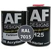 Alex Flittner Designs Vernice acrilica 2K per auto, 1,5 kg, RAL 7015, colore grigio lucido