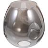 PRETYZOOM Paralume in Vetro Grigio Fumé Forma Ellittica Copertura Per Lampade Da Soffitto e Sospensione Paralume Di Ricambio Per Lampadari e Applique Design Moderno e Classico