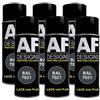 Alex Flittner Designs 6 x RAL vernice spray per auto vernice colorata RAL 7021 nero grigio satinato