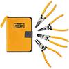 Ingco SET 4 PINZE FERMI ANELLI - 180mm - SEEGER INTERNI/ESTERNI CON ASTUCCIO - HCCPS26180 INGCO