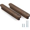 Evionlin Maniglie da cucina in legno di noce da 30,5 cm, per armadietti, credenze, cassetti, 6 pezzi