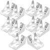 NUOBESTY Clip per Ripiani in Acciaio Argento 10pezzi Supporti Facili da Installare per Librerie e Armadietti Struttura Semplice e Peso Leggero
