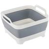 BricoLoco.com Bricoloco Lavello Pieghevole Grande Portatile 9 litri di Capacità Lavello per Camper, Campeggio Esterno Lavanderia Lavandino Alimenti, Porta Bevande (