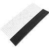 HORIALENCE Pettine per Texture in Acciaio Inox Nero, Raschietto per Vernice per Pittura Murale Decorativa, Finitura Precisa per Stucco e Faux Finish