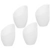 DOITOOL 4 Pezzi Paralume Lampada da Pavimento a Forma di Ferro di Cavallo in Plastica Bianca, Facile da Installare per Camera da Letto e Studio Elegante e Semplice