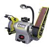 Ryobi RBGL250G, Smerigliatrice e Levigatrice da Banco 250W, Misure 50 x 686mm, Diametro Lama 150mm, Luce e Vassoio di Raffreddamento Integrato