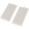 ykgsdkl Soffione doccia in ABS da 22 x 10,9 cm, interfaccia tipo intubazione da 10 mm, 5 x 10 fori, spray sulla parte superiore, accessori da bagno ad alto flusso