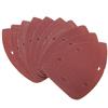 TOOLSTAR - Levigatrice per mouse, 140 x 90 mm, 5 fori, grana 1000 mm, grana 1000 pezzi, per levigatrice triangolare, carta vetrata e levigatrice a palma nera (10 pezzi)