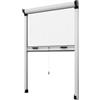 CILVANI SRL CILVANI ZANZARIERA A RULLO FRIZIONATA CON APERTURA VERTICALE COLORE BIANCO MARRONE BRONZO (BIANCO, 80X170)