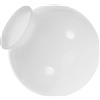 DECORNIJIA Paralume di Vetro Ricambio Ventilatore Soffitto Sferico Bianco per Lampada da Soffitto Luce Diffusa Morbida e Design Elegante per Soggiorno