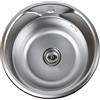 ANW HOME Lavello Cucina 1 Vasca Ø49 cm, Acciaio Inox
