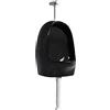 vidaXL Orinatoio Sospeso con Sciacquone Alto e Valvola di Scarico Ovale con Accessori Classico Gabinetto Sanitari Bagno in Ceramica Nero
