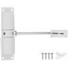 QUARKZMAN Chiudiporta a Molla 128 Mm/5,04, Chiudiporta Automatici Lega Alluminio Velocità Chiusura Regolabile per Porte a Chiusura Automatica 20-40 Kg, Bianco