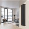 Taco Radiatore da design a piastre 200x45 cm termoarredo verticale a tubi piatti LUCCA Grigio Opaco