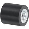 QUARKZMAN 8 x 8mm M3 Filettatura Femmina Supporti in Gomma, Isolatori di Vibrazioni, Sostituiscono Cuscinetti Antivibranti Blocco di Base Piatto e Silenzioso