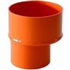 Generico Riduzione in pvc- bicchiere su diametro maggiore - Colore Arancio - Diametro 125x110