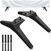 Maozhren Gambe di ricambio per supporto TV, in ABS nero, montaggio a pavimento, compatibile con i modelli LG TV da 49/50/55 pollici