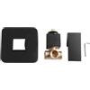 CashMuch Controllo della temperatura senza sforzo con valvola miscelatore doccia in ottone a parete (nero)