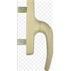 effedielle MANIGLIA CREMONESE PER ANTE INFISSI IN LEGNO-ALLUMINIO FINESTRA E BALCONI APERTURE INTERNE E ANTA RIBALTA interasse 130 (104) (Avorio 1013 Bianco Perla)