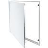 PROTEKTOR Sportello di ispezione cartongesso 60cm x 60cm Bianco acciaio | Sportello di ispezione, sportello di manutenzione con chiusura a scatto, adatto per ambienti umidi